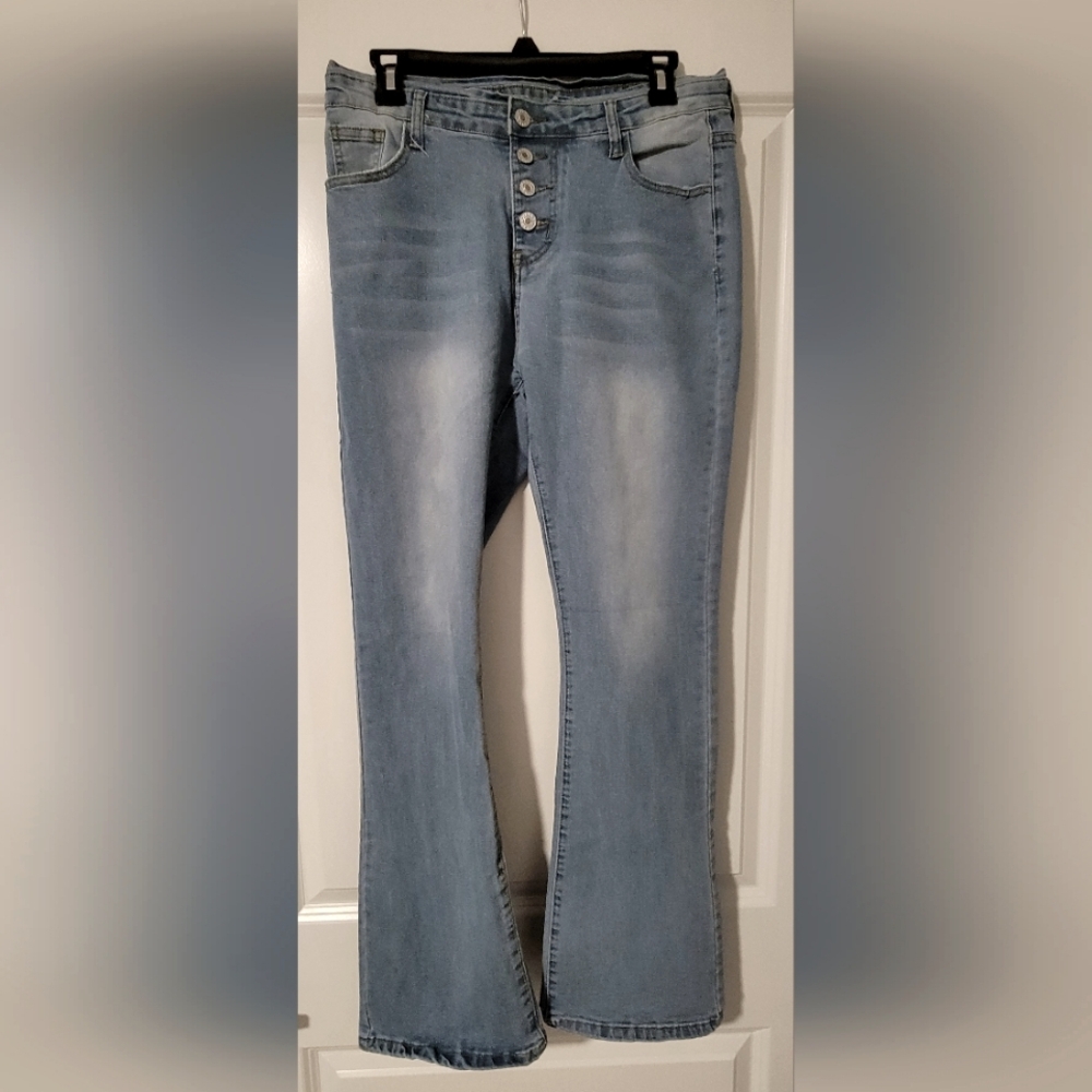 Light blue denim jeans
